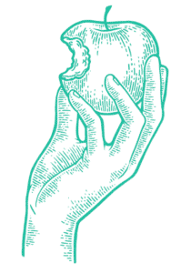 apple with bite green 210x300 1