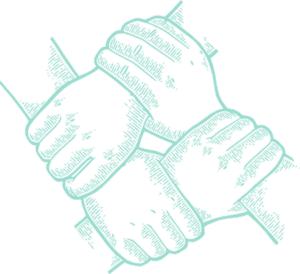 4 Hands holding together